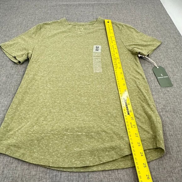 NEW! Mens Mutual Weave Short Sleeve Shirt Small Cotton Blend Green Lightweight - Picture 6 of 9